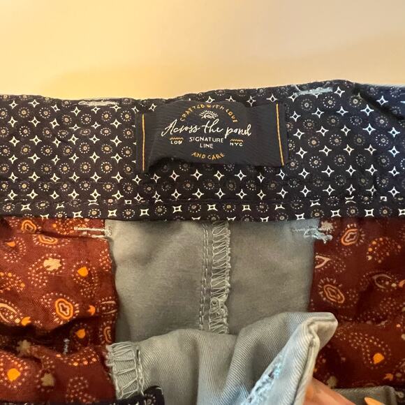 Across The Pond Signature Chinos Slate Blue 32 x 32 - Picture 8 of 10